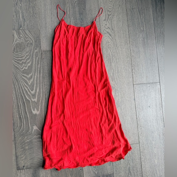 J. Crew Gwyneth Cupro-Blend Slip Dress in Persimmon Size 10 - Picture 4 of 6